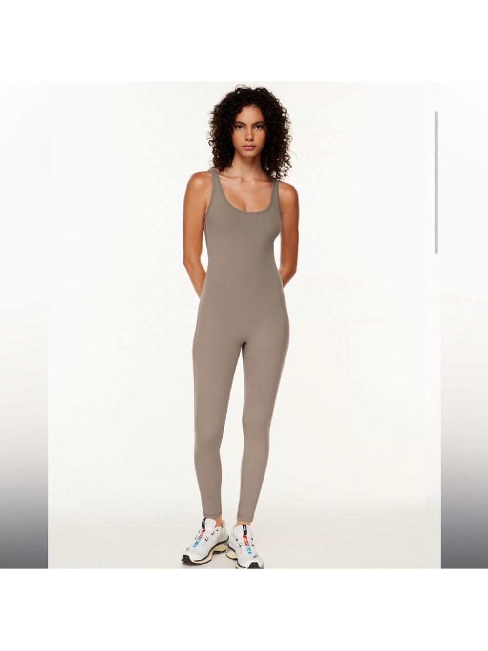 WOMENS ARITZIA TnACTION TAUPE UNITARD SIZE XS